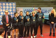 Tennis Tavolo: Castel Goffredo alza al cielo un’altra Coppa Italia batt
