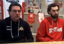 Basket serie A2 – Metreveli si presenta: “Pompea, pronto a sfidare Imola” Coach Finelli e Nika Metreveli