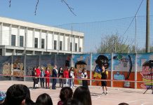 Inaugurato a Villimpenta il nuovo campetto da basket delle scuole