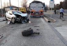 Carambola bus-auto-camion a Goito, grave una 46enne