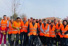 Domenica all’insegna del verde pulito: raccolti sugli argini 55 chili di rifiuti