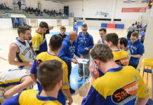 Basket serie C Gold – Sesa torna in campo per la poule salvezza col Mortara Un time out della Sesa con coach Zecchini