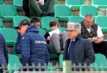 Calcio Serie D – Pecchini: “Il futuro del Mantova? Dopo il 5 maggio” Il presidente Masiello con il dg Pecchini