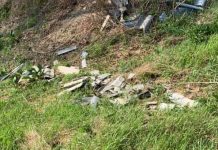 Viadana: lastre di eternit abbandonate sull’arginello