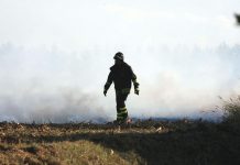 Barbecue con incendio: due interventi