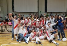 Calcio a 5 – Bruschi in serie A. Coach Milella: “La gara perfetta”. Il dg Rondelli: “Immensi” bru3