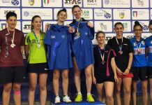 Tennis tavolo – Italiani, un oro e un bronzo per la Marino Allestimenti Visentin (Asola) sul primo gradino del podio con Frisone (Savona)