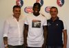 Calcio Eccellenza – Un Balotelli a Castiglione: preso Barwuah, fratello di Mario Patron Laudini, Enock Barwuah e Gian Perani, vicepresidente del Castiglione