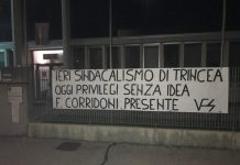 Raid notturno degli Skin veneti davanti alle sedi di Cgil e Cisl