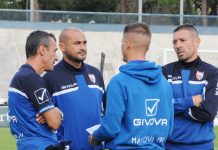 Calcio Serie D – Brando: “Franciacorta attrezzato. Mantova, serve il piglio giusto” Lucio Brando col suo staff