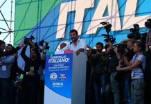 Salvini in piazza S.Giovanni a Roma: “Cambieremo la storia del Paese”