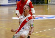 Calcio a 5 Serie A – Il Kaos torna a ruggire: 6-2 al Genova Jukka Kytola esulta