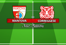 Calcio Serie D – Il Mantova non va oltre l’1-1 con la Correggese
