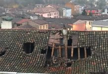 Boato in centro ad Asola durante la storica fiera: crolla il tetto dell’ex scuola media