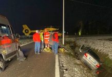 Sbalzato fuori dall’auto nel fosso. Grave 42enne dopo lo schianto