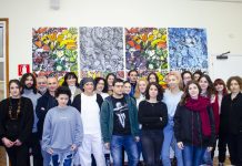 I lavori del Liceo Artistico decorano la mensa dell’ospedale Carlo Poma