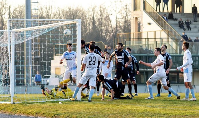 Il gol di Arduini alla Vighenzi