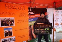 Presidio di protesta a Borgochiesanuova per la sospensione del mercato contadino