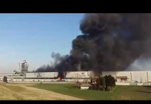 Incendio alla Silla a Sustinente