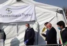 Coronavirus, inaugurato a Cremona ospedale da campo con 68 posti letto di “Samaritan’s Purse”