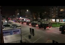 La colonna militare lascia Bergamo con a bordo le salme da cremare in altre città