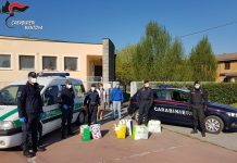 I Carabinieri consegnano cibo alle famiglie meno abbienti