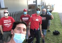 Calcio Serie D – Gli ultras biancorossi portano la spesa agli anziani