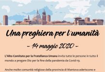 14 maggio 2020, una preghiera per l’umanità