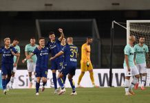 Inter ribalta il Verona, ma alla fine fa 2-2 e scivola al 4° posto