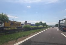 Auto fuori strada: illesi i 5 a bordo