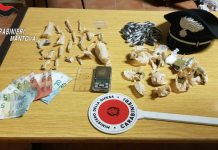 Carabiniere fuori servizio fa arrestare uno spacciatore in pieno centro