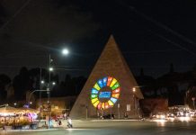Acea illumina Piramide Cestia con obiettivi sviluppo sostenibile Onu