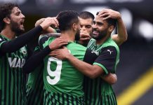 Debutto in A amaro per lo Spezia, vince il Sassuolo 4-1