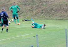 Calcio Serie C – Infanti: “Con Tozzo e Tosi il Mantova è in buone mani” Infanti impegna Tosi sotto gli occhi di Tozzo