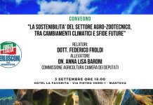 Convegno con Forza Italia sulla sostenibilità del settore agro-zootecnico