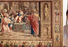 Sotto la polvere tesori senza tempo. Ecco come rivivono al Ducale gli arazzi di Raffaello