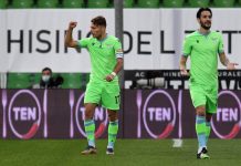 Immobile e Milinkovic-Savic a segno, Spezia-Lazio 1-2