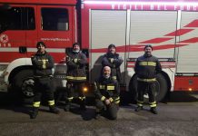 Angeli di capodanno. Vigili del fuoco di Mantova