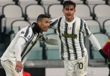 Poker Juve all’Udinese, doppio Ronaldo e gol di Chiesa e Dybala