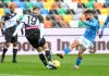 Napoli in extremis con Udinese, vincono Lazio e Verona