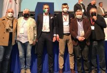 Tamburello – Fipt, Tondini nuovo consigliere Benhur Tondini (terzo da sx) con la delegazione mantovana