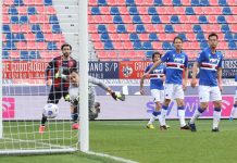 Bologna batte Sampdoria 3-1, altri tre passi verso la salvezza