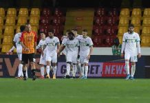 Il Sassuolo passa a Benevento, decide l’autogol di Barba