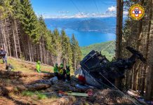 Crolla la funivia del Mottarone in Piemonte, 9 vittime