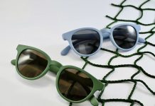 Gli occhiali ecosostenibili sono fatti con reti pesca, tappeti e scarti