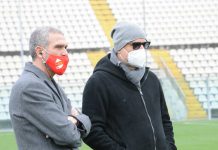 Calcio Serie C – Mantova, Setti conferma Troise e Battisti: “E ora divertiamoci ai play off” Maurizio Setti (a destra) col ds Battisti