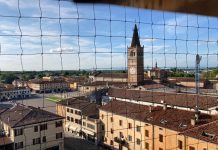 Ecco la Bassa vista dall’alto, aperto il campanile di San Floriano a S.Benedetto
