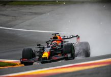 Pole Verstappen in Belgio, Ferrari in difficoltà sotto la pioggia