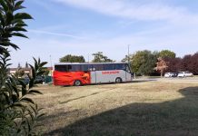 Palasport senza parcheggio. Autobus costretti a sostare nei giardini