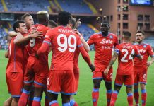 Napoli a punteggio pieno, al Ferraris 4-0 alla Samp